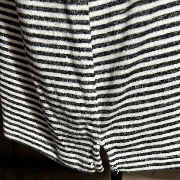 Lucky Brand Los Angeles top pull over striped black white Large FIRM on PRICE - Picture 5 of 9